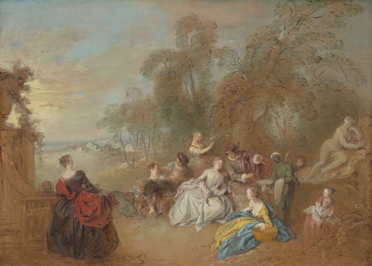 Na Terase od Jean-Baptiste Joseph Pater