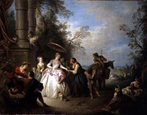 Věštkyně (olej na plátně) od Jean Baptiste Joseph Pater
