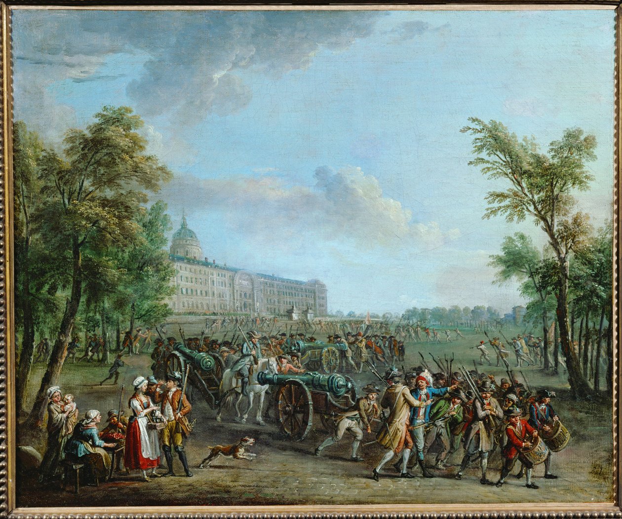 Vyloupení zbrojnice v pařížské Invalidovně ... od Jean Baptiste Lallemand