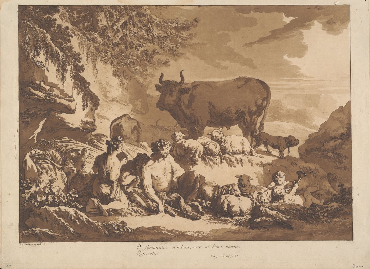 Ó, jak nesmírně šťastní by mohli být farmáři, kdyby jen spočítali svá požehnání od Jean-Baptiste Le Prince