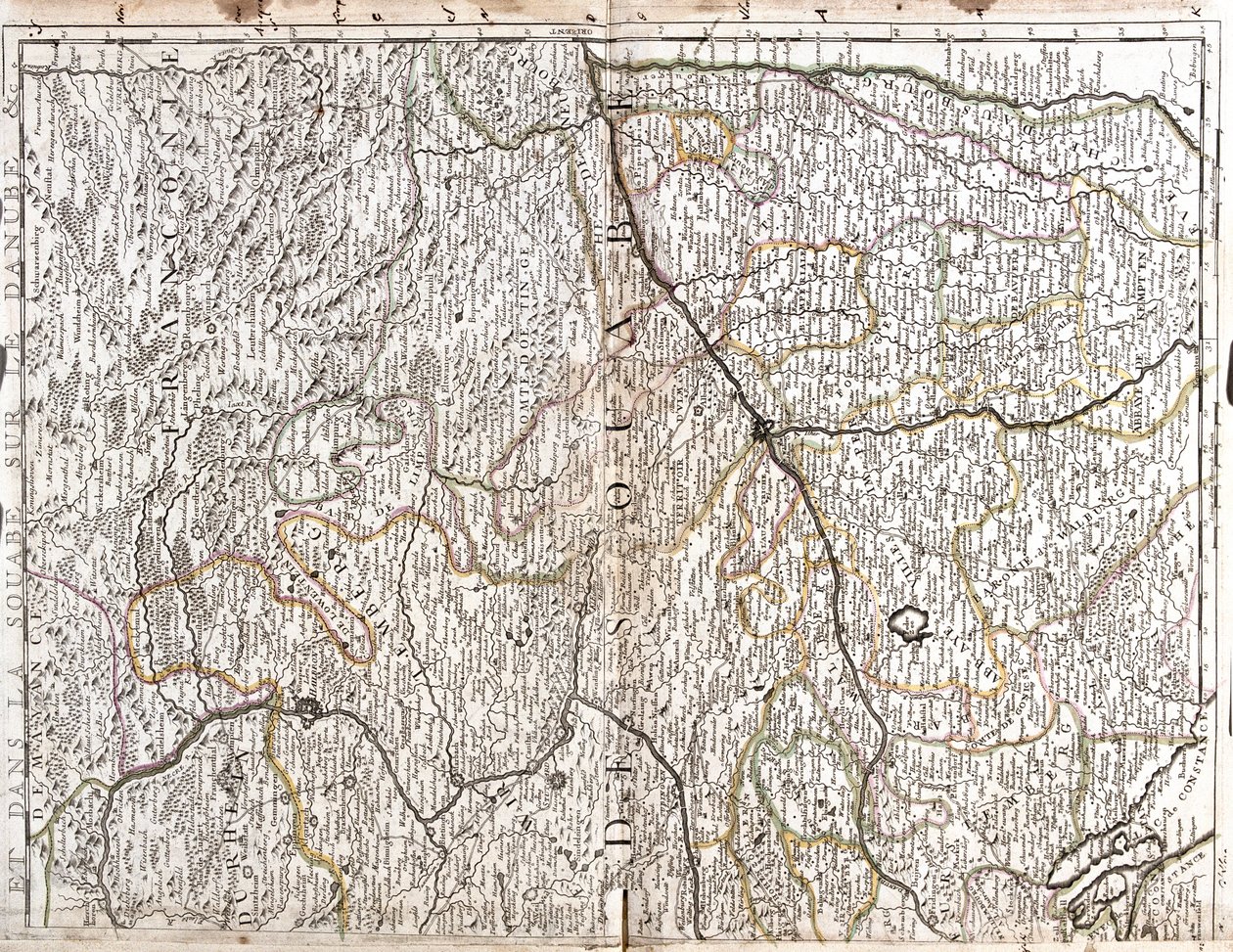 Bádensko-Württembersko, Bavorsko, Německo od Jean Baptiste Nolin