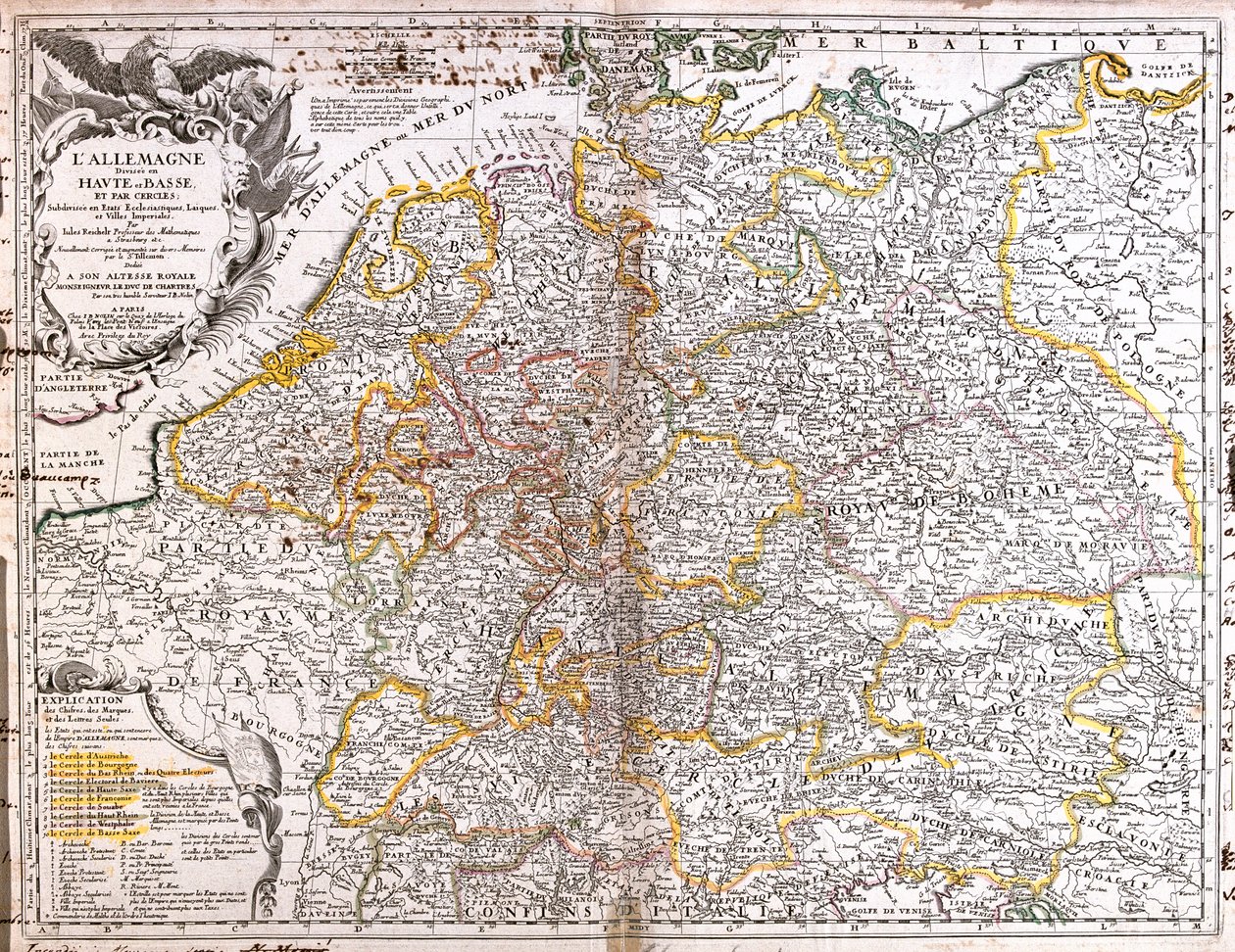 Belgie, Nizozemsko, Německo, Polsko (vojvodství: Slezsko ), Česká republika, Rakousko, Slovinsko, Itálie (region: Itálie: Friuli-Venezia Giulia, severní Benátsko, Trentino-Alto Adige, severní Lombardie), Svit od Jean Baptiste Nolin