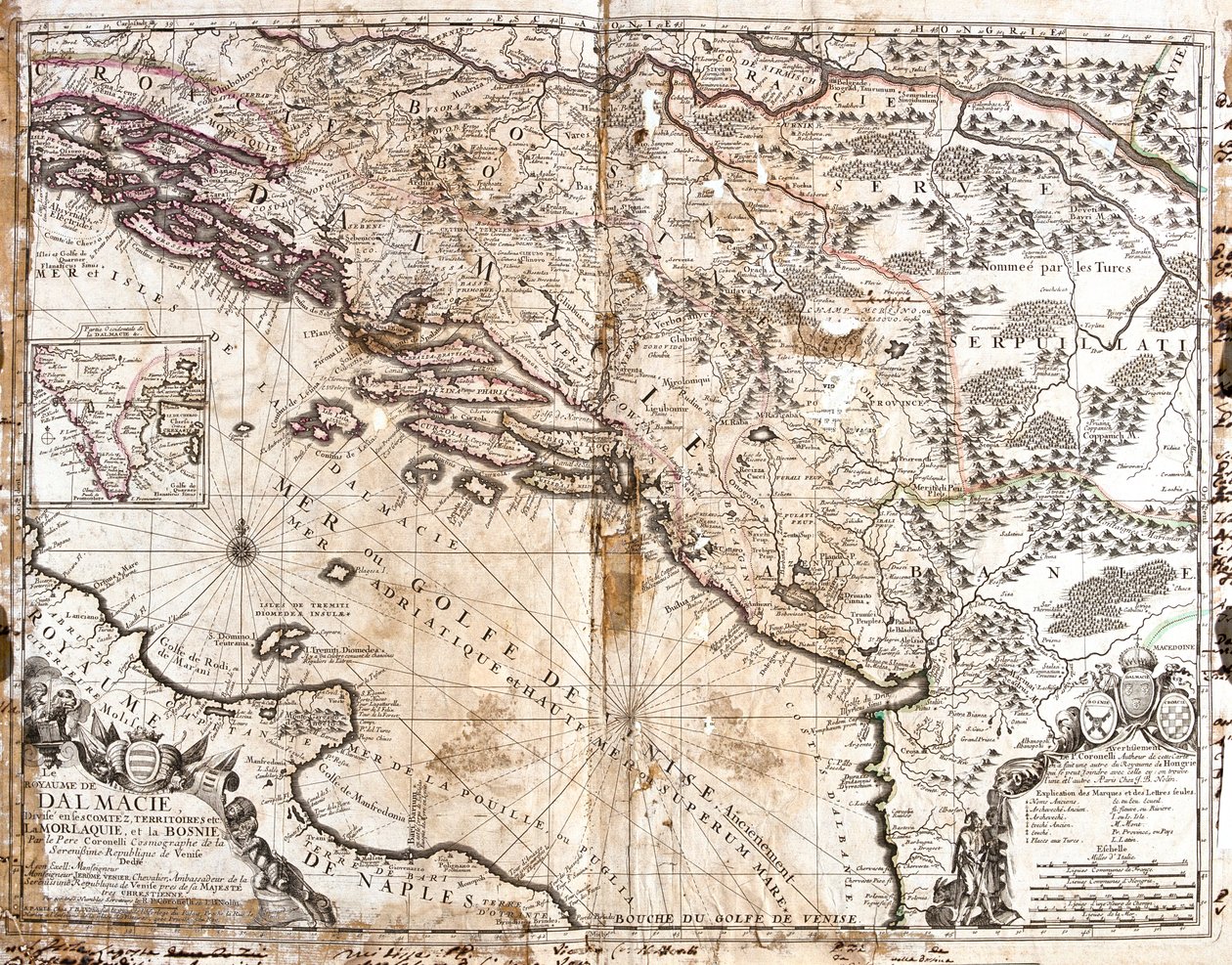 Chorvatsko, Bosna a Hercegovina, Srbsko, Severní Albánie, Černá Hora od Jean Baptiste Nolin