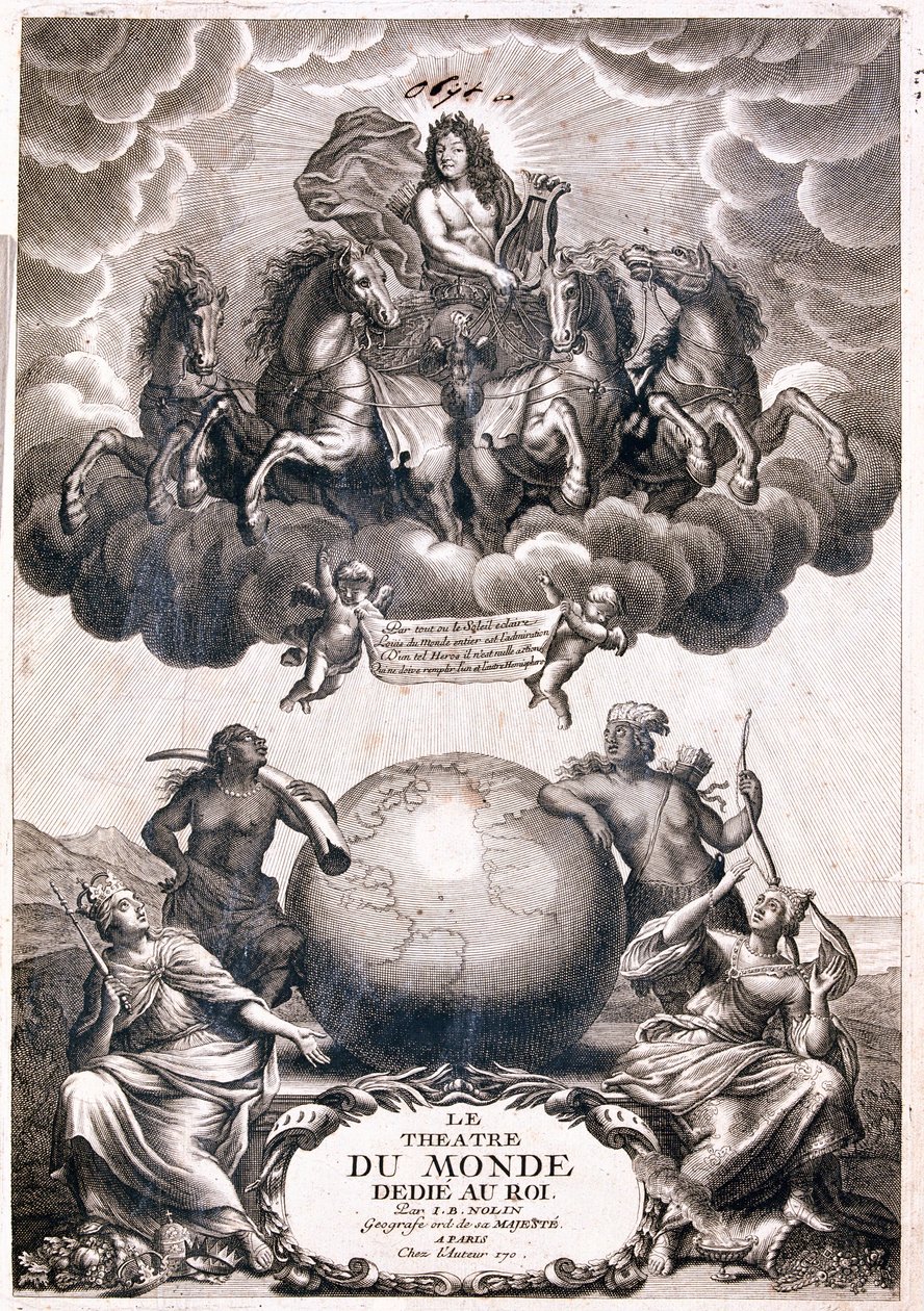 Přední strana obálky knihy Le theatre du monde, J od Jean Baptiste Nolin