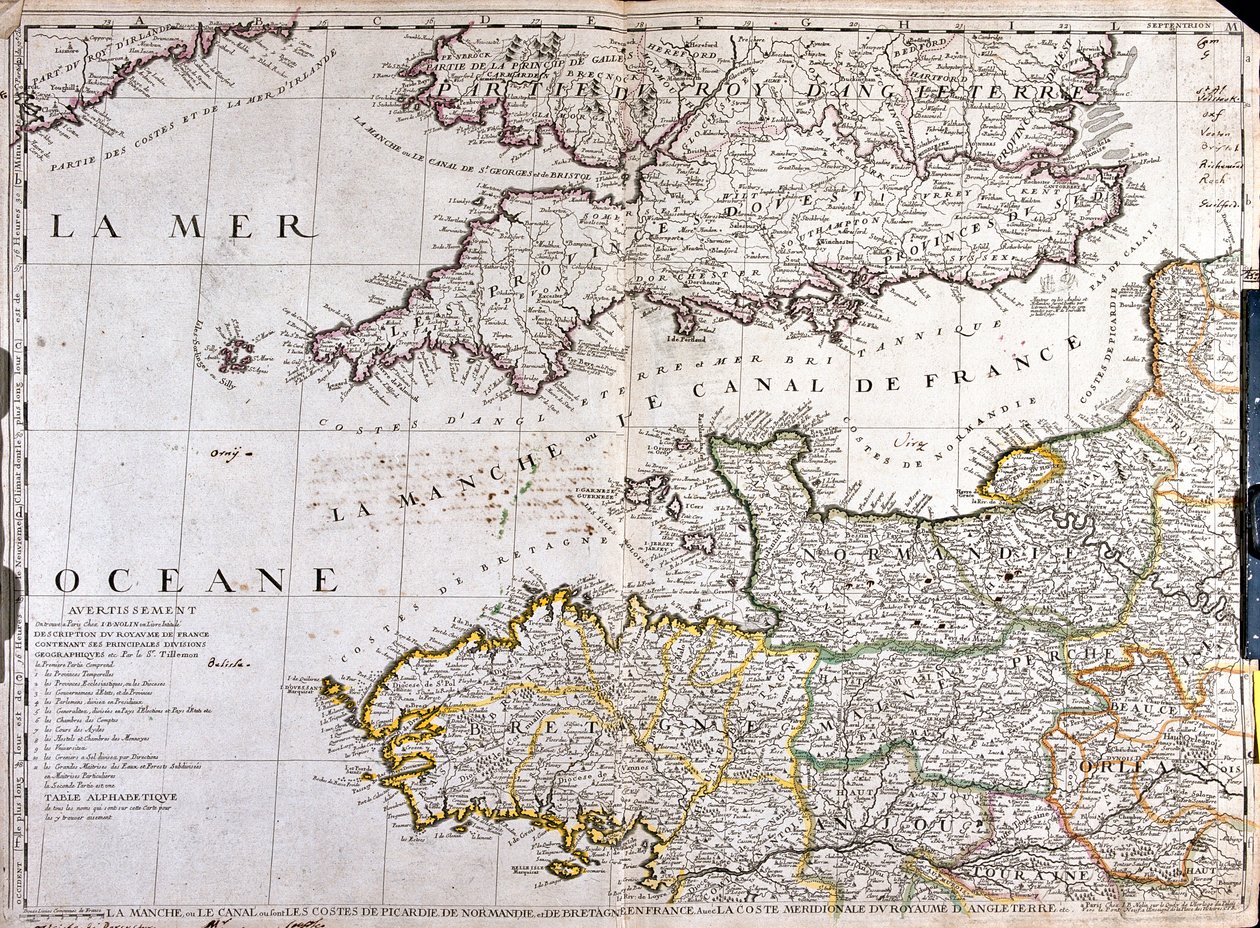 Lamanšský průliv od Jean Baptiste Nolin