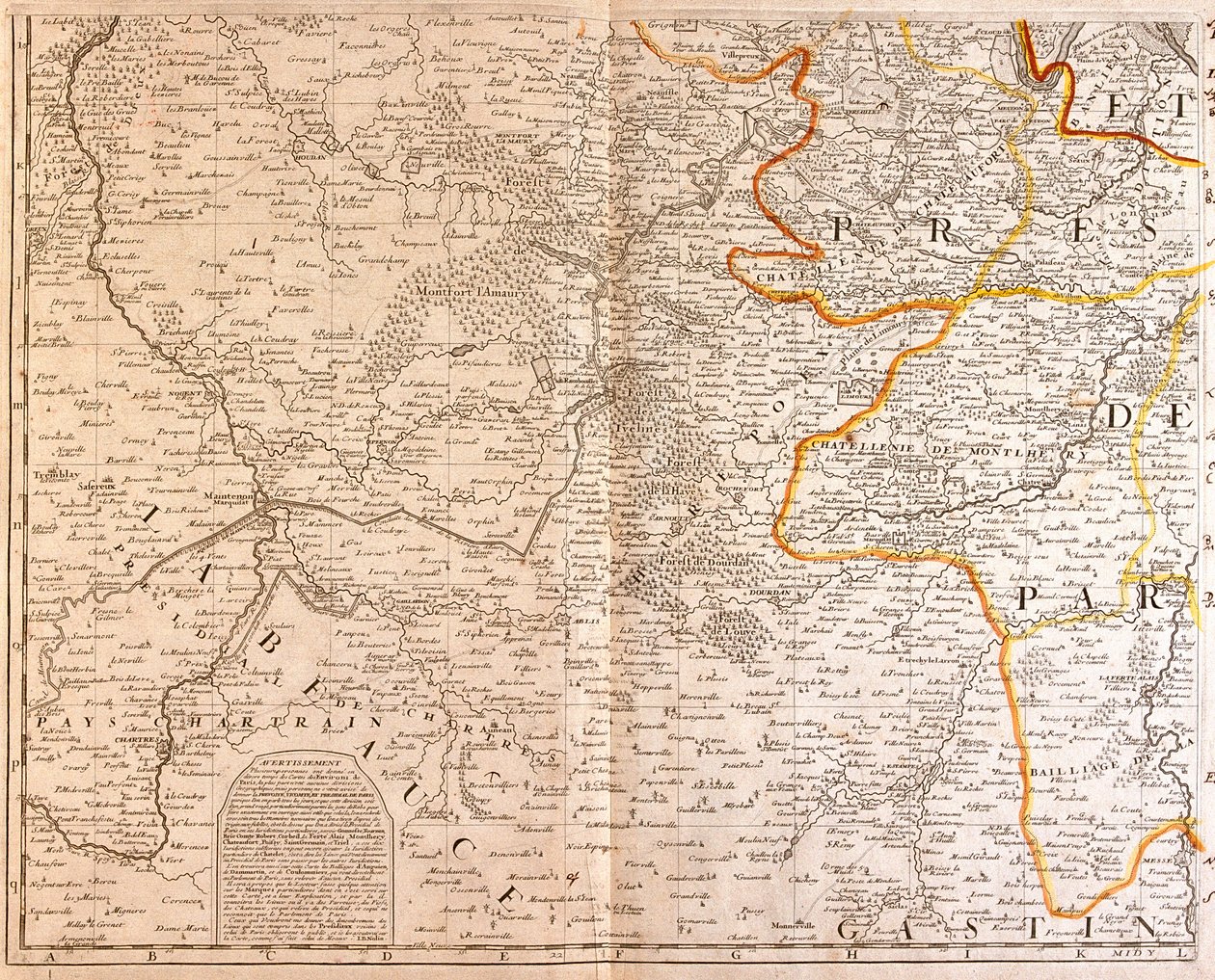 Île-de-France, Centre, Francie od Jean-Baptiste Nolin