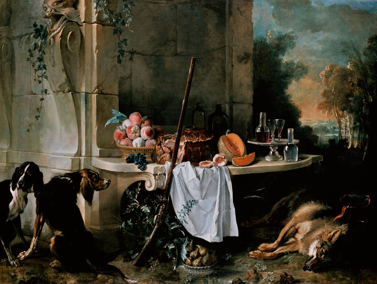 Mrtvý vlk od Jean Baptiste Oudry