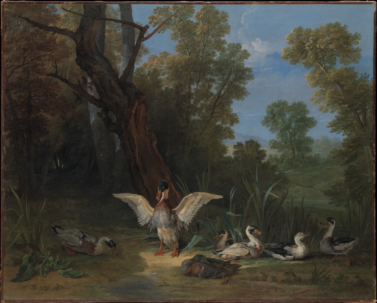 Kachny odpočívající na slunci od Jean-Baptiste Oudry