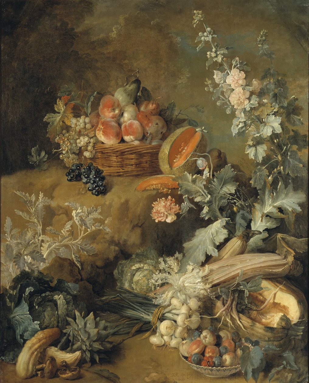 Zátiší s ovocem a zeleninou („Země“) od Jean-Baptiste Oudry