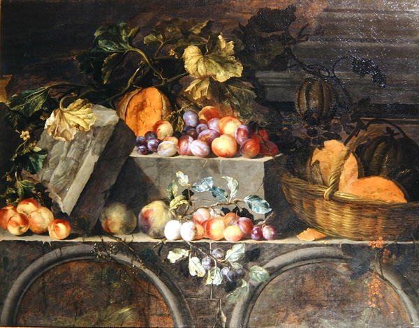 Zátiší s ovocem (olej na plátně) od Jean Baptiste Oudry