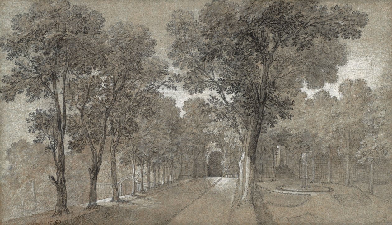 Pohled na park v Arcueil od Jean-Baptiste Oudry