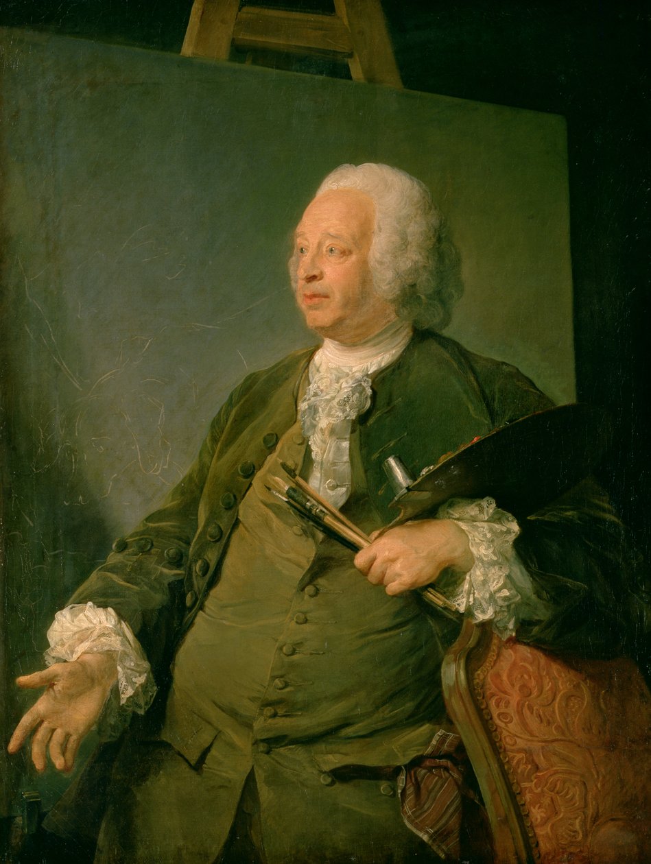 Portrét Jean-Baptiste Oudryho, kolem roku 1753 (olej na plátně) od Jean Baptiste Perronneau