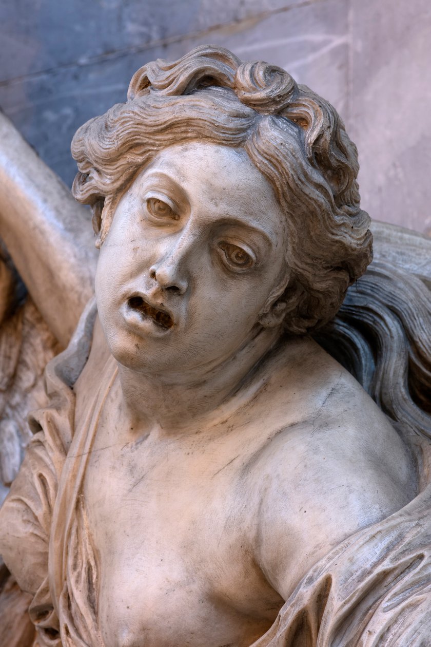 Farní kostel Saint-Thomas, Mauzoleum saského maršála, detail, Štrasburk (foto) od Jean Baptiste Pigalle