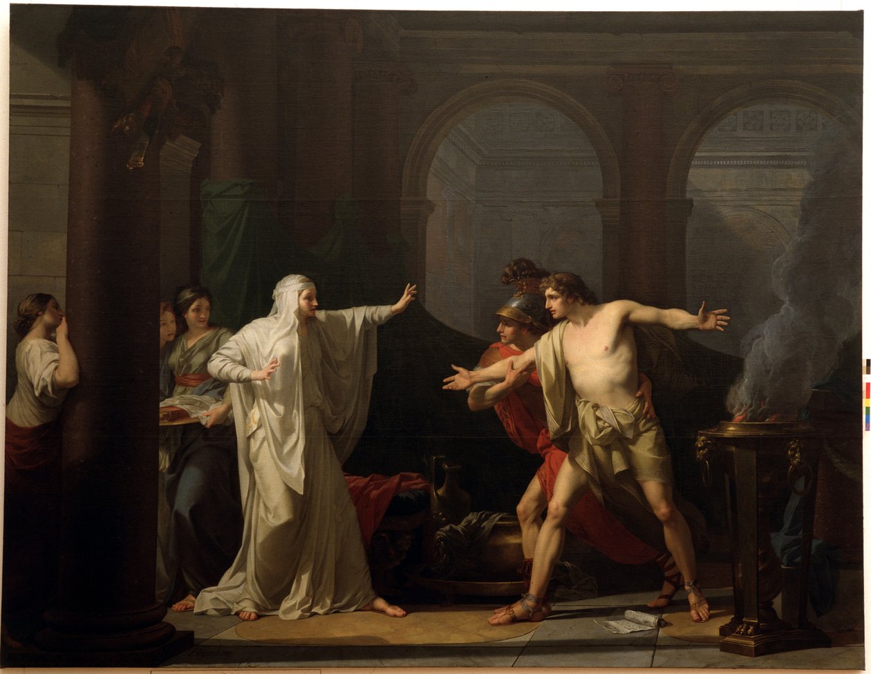 Ifigenie a Oreste v Tauride od Jean Baptiste Regnault