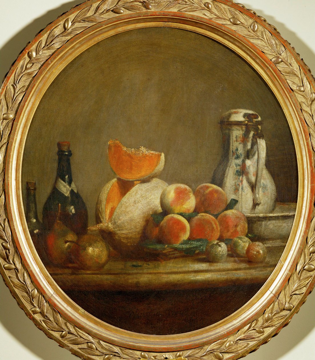 Meloun (malba na plátně) od Jean-Baptiste Simeon Chardin