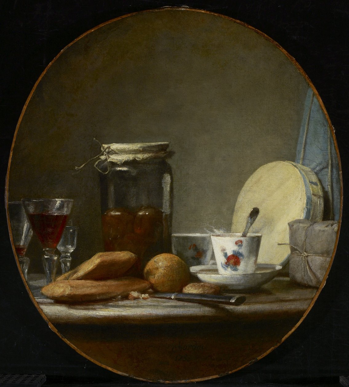 Sklenice meruněk od Jean Baptiste Simeon Chardin