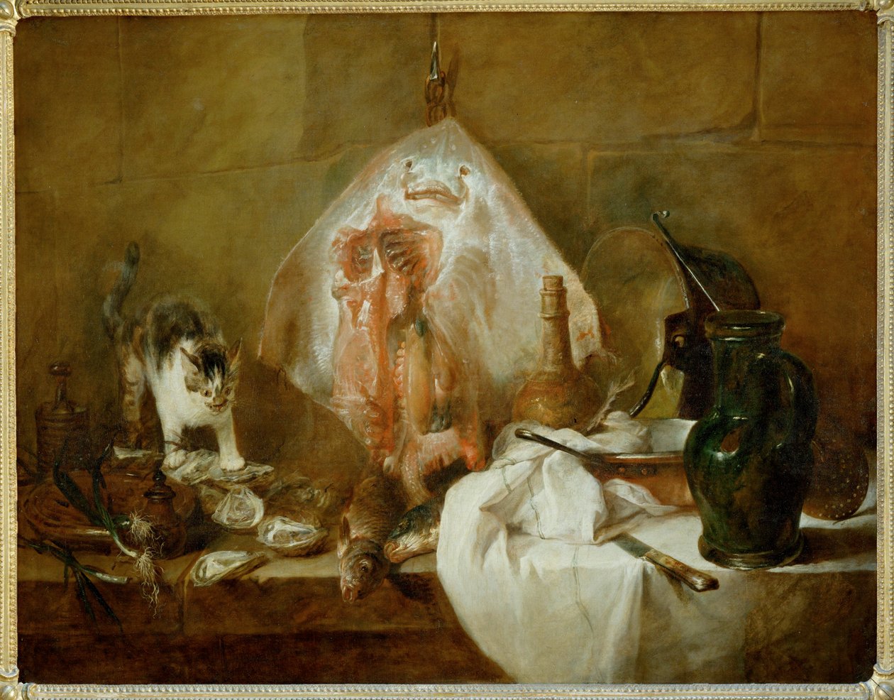Brusle - La raie ... od Jean Baptiste Simeon Chardin