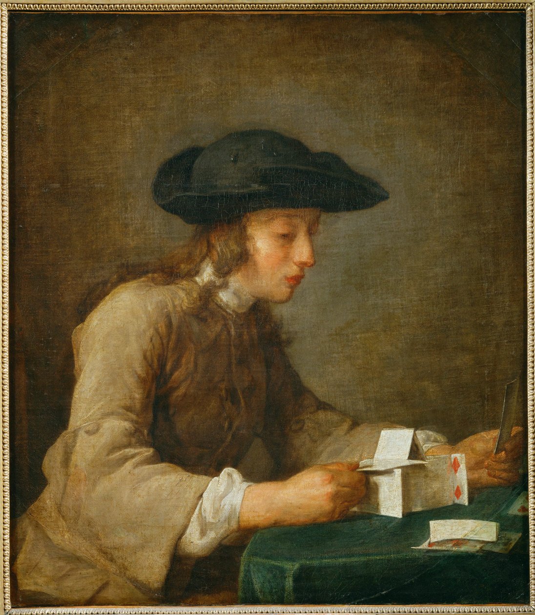 Le chateau de cartes - dům z karet ... od Jean-Baptiste Simeon Chardin