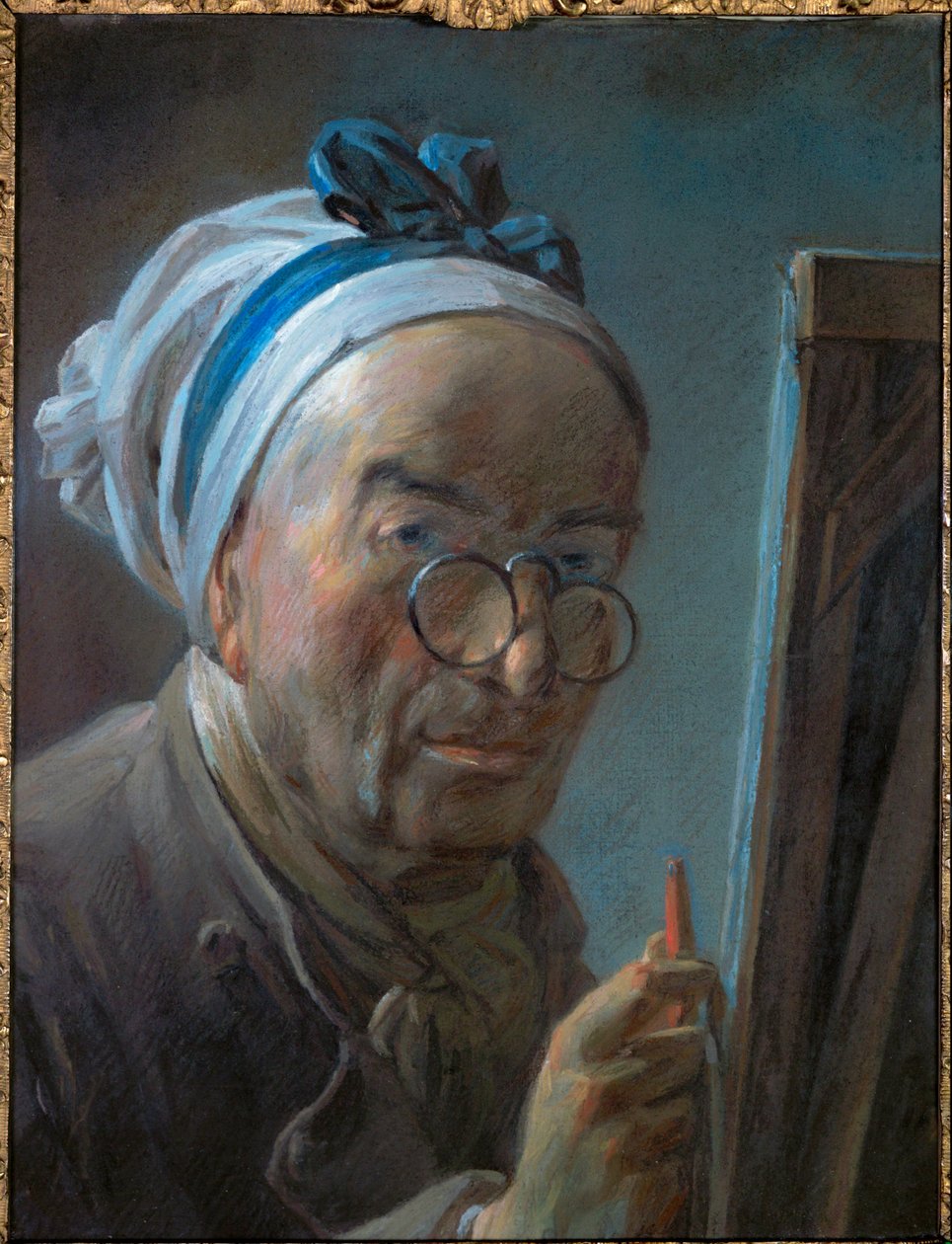 Chardinův autoportrét s pince-nez ... od Jean-Baptiste Simeon Chardin