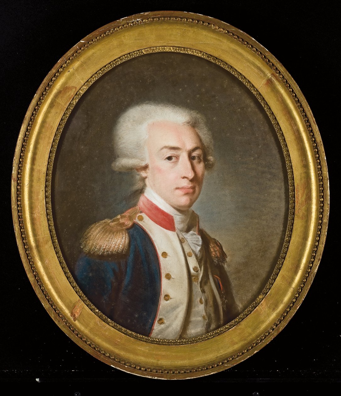Portrét markýze de La Fayette (pastel na papíře) od Jean Baptiste Weyler