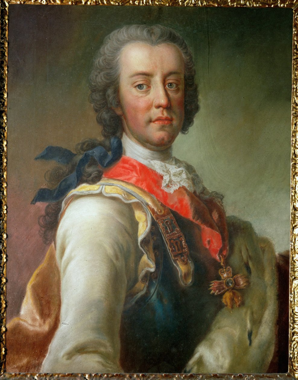 Kníže Karl von Lothringen, bratr císaře Františka I. Štěpána a švagr císařovny Marie Terezie ... od Jean Étienne Liotard