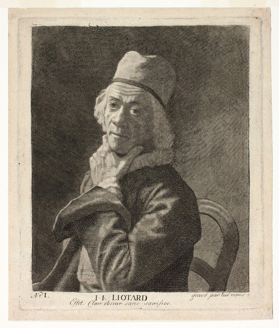 Malý autoportrét od Jean-Étienne Liotard