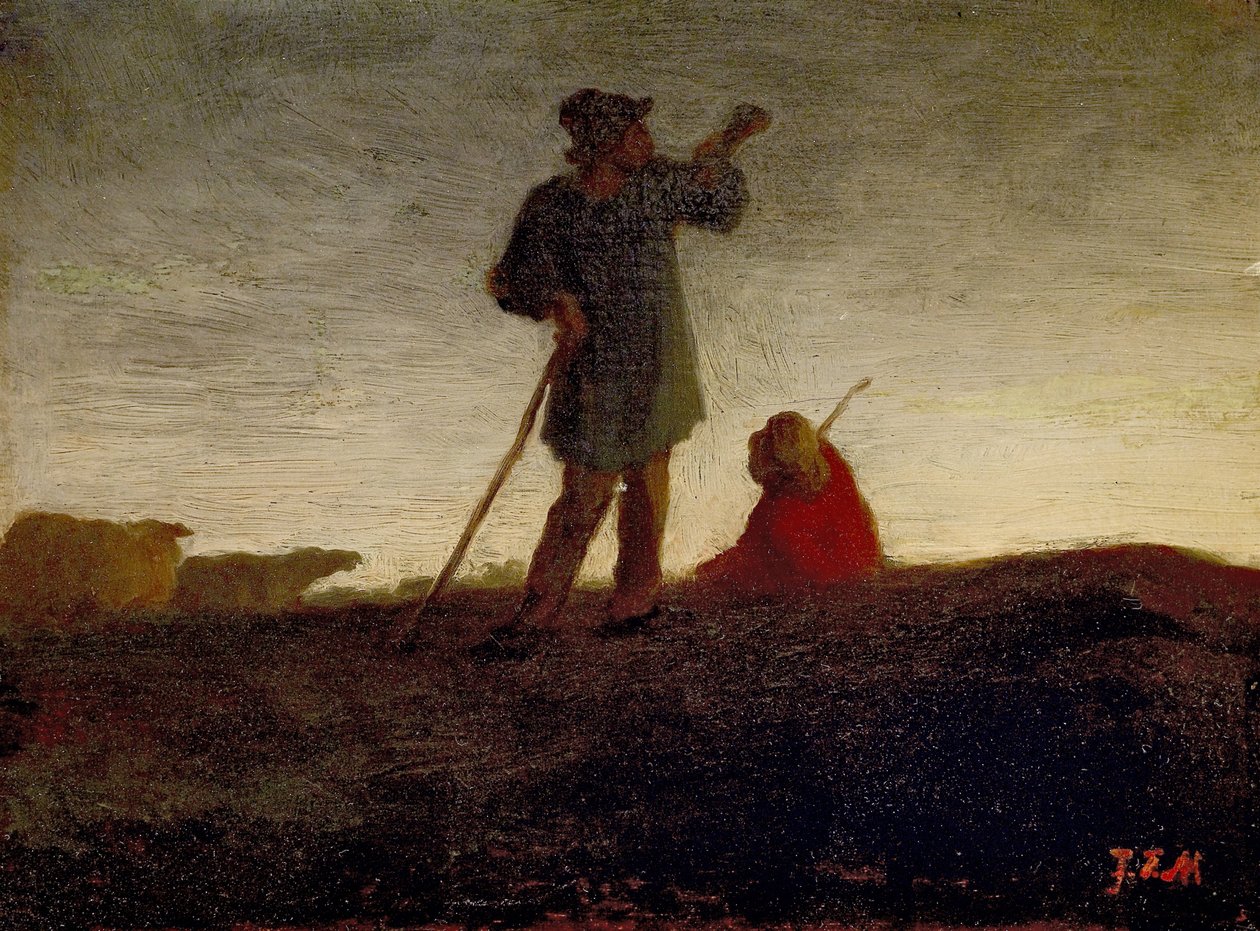 Přivolání stáda, 1866-72 od Jean Francois Millet