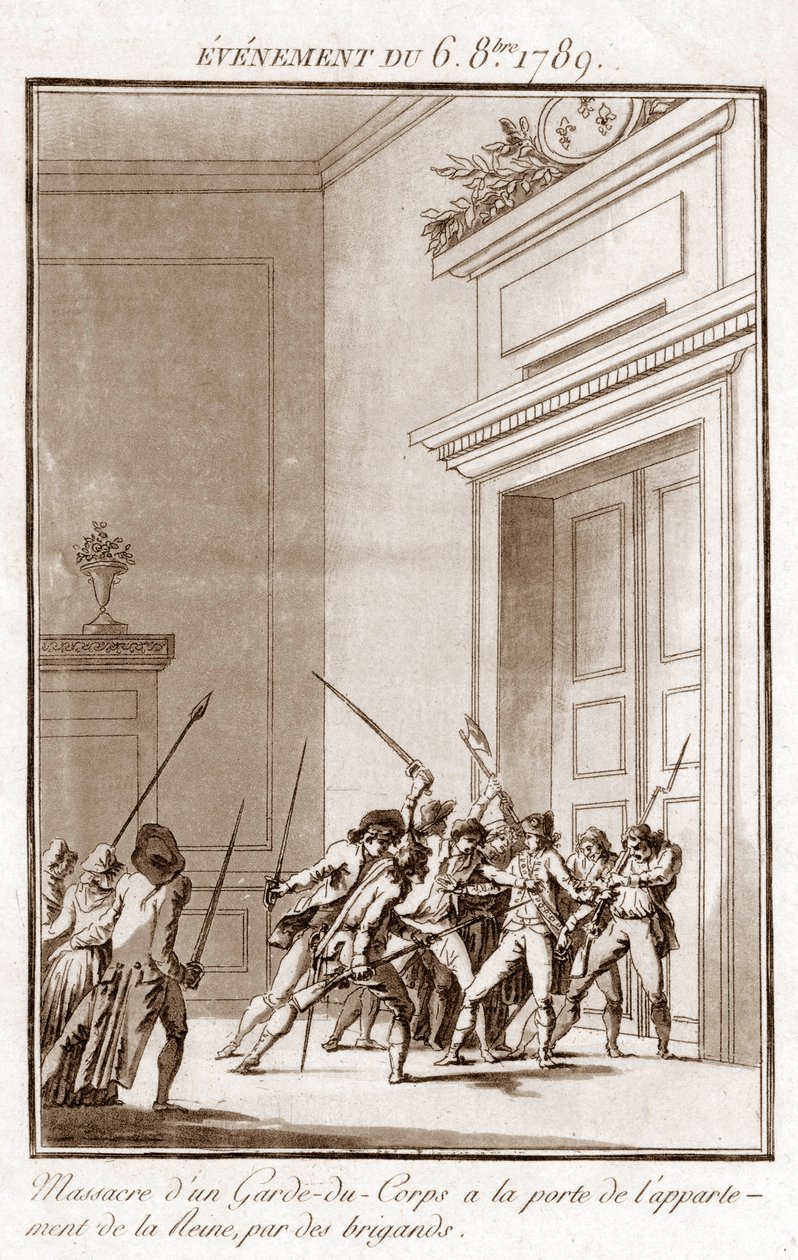 Francouzská revoluce – událost 6. října od Jean Francois Janinet