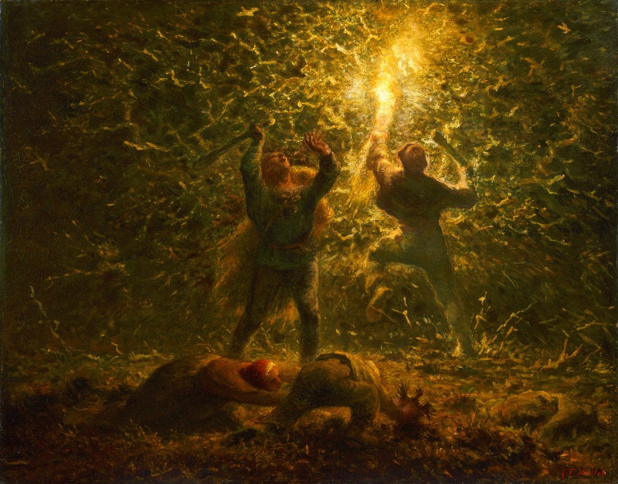 Hledači ptačích hnízd od Jean-Francois Millet