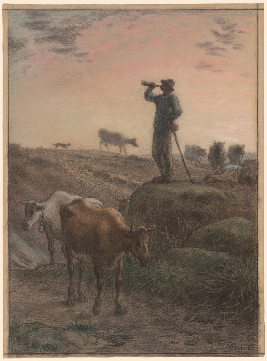 Volání domů krávy od Jean-Francois Millet