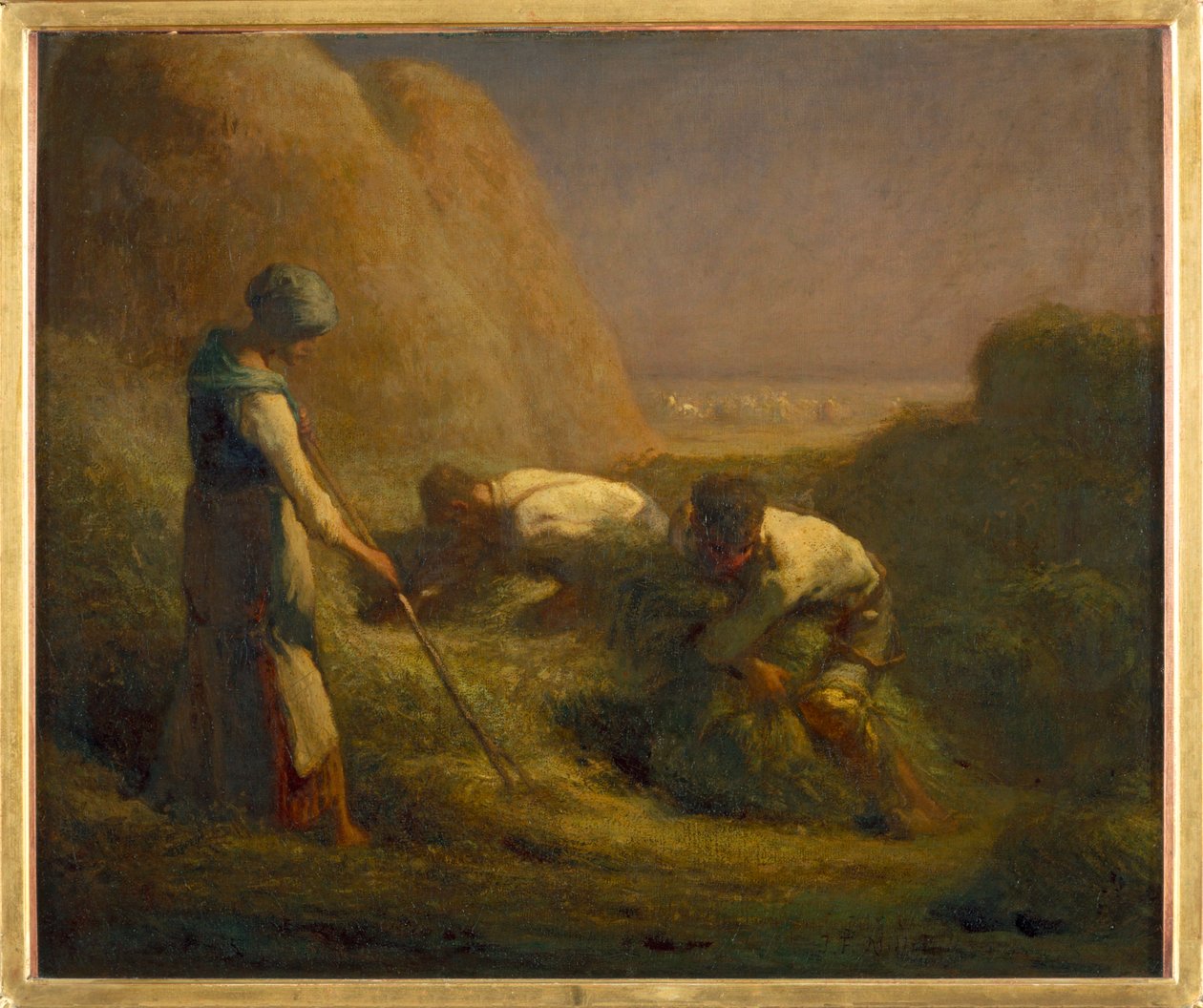 Les botteleurs de foin - Senátoři. 1850-1851 ... od Jean Francois Millet
