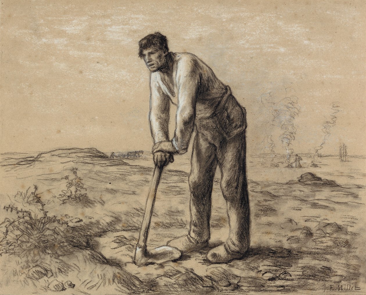 Muž s motykou od Jean-Francois Millet