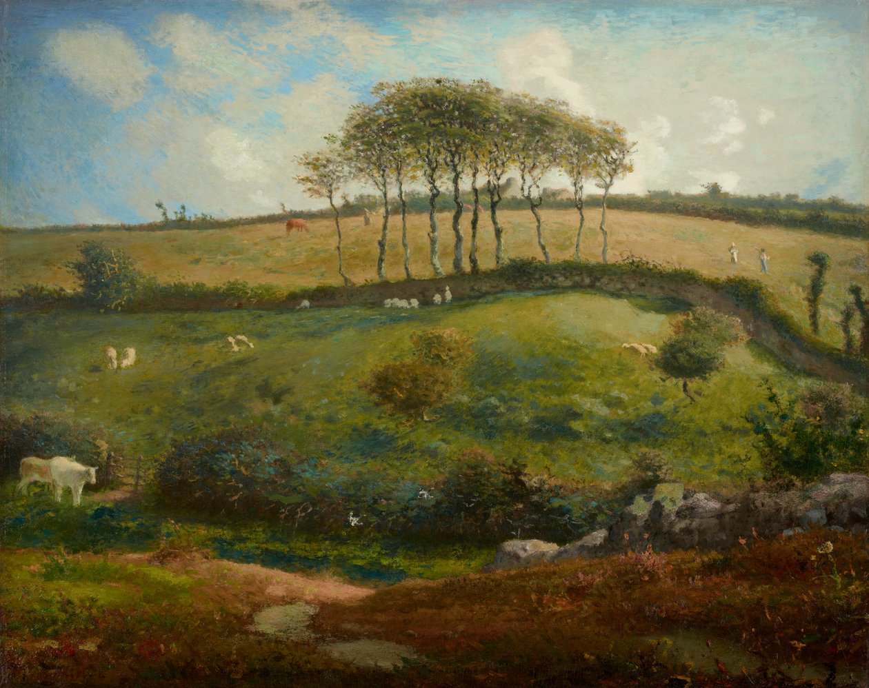 Pastviny poblíž Cherbourgu (Normandie) od Jean-Francois Millet