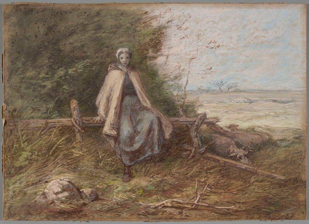 Hirtenmädchen od Jean-Francois Millet