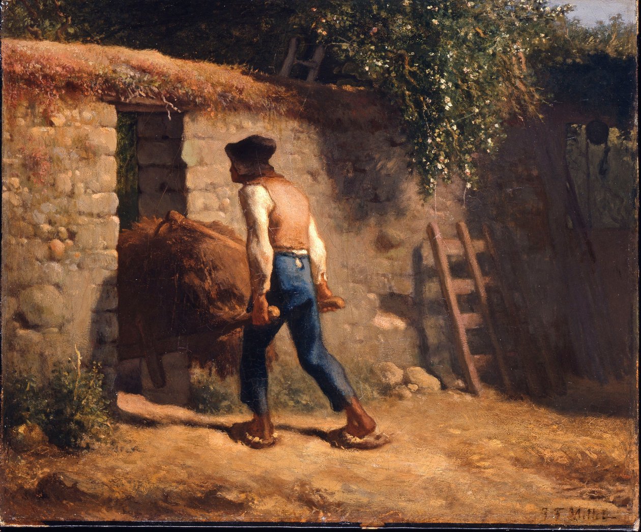 Rolník s kolečkem od Jean-Francois Millet