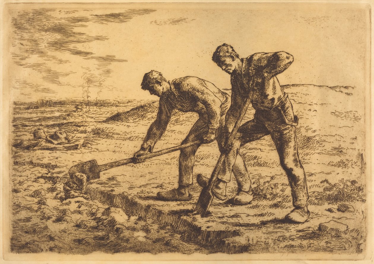 Kopáči od Jean-Francois Millet