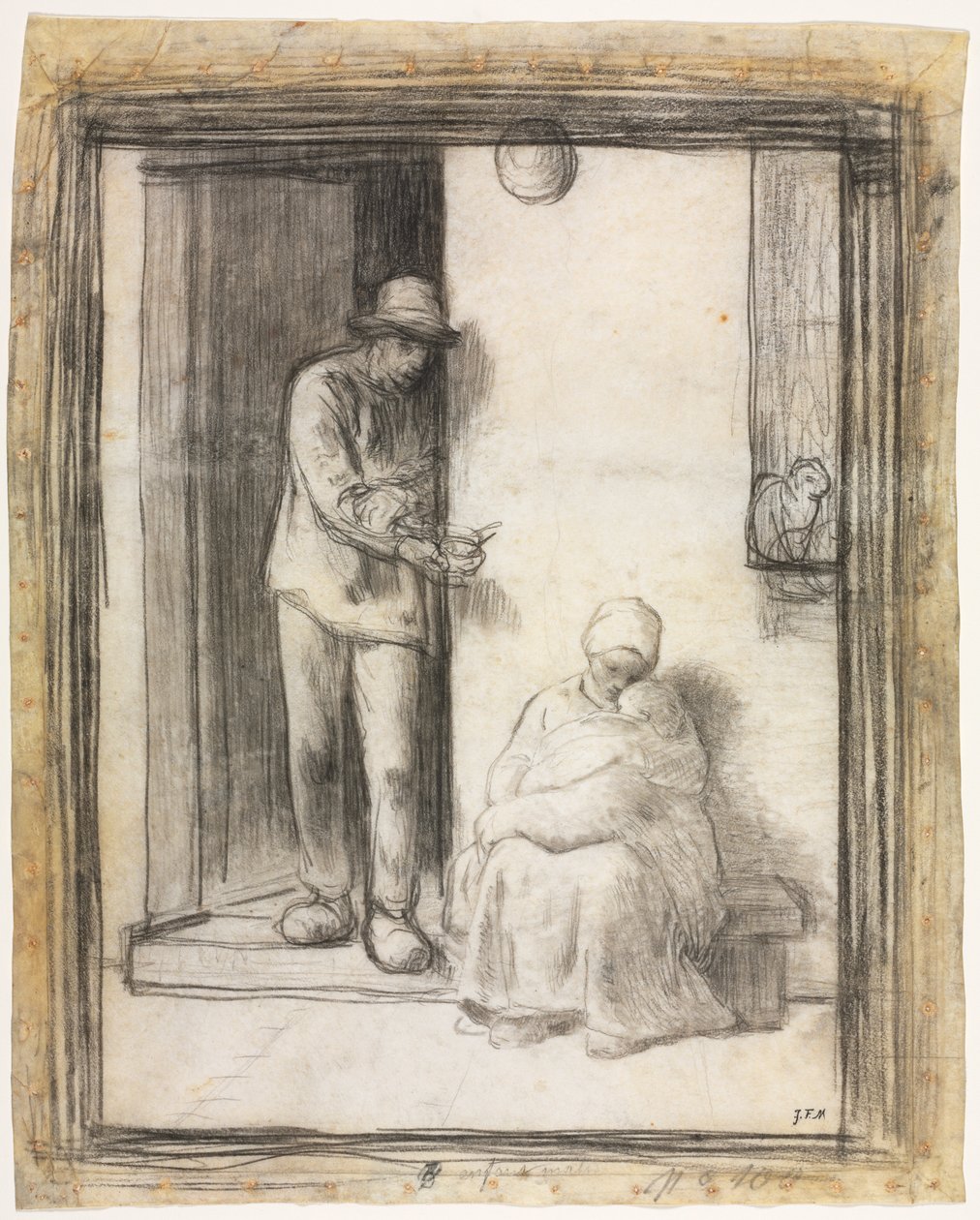 Nemocné dítě od Jean-Francois Millet