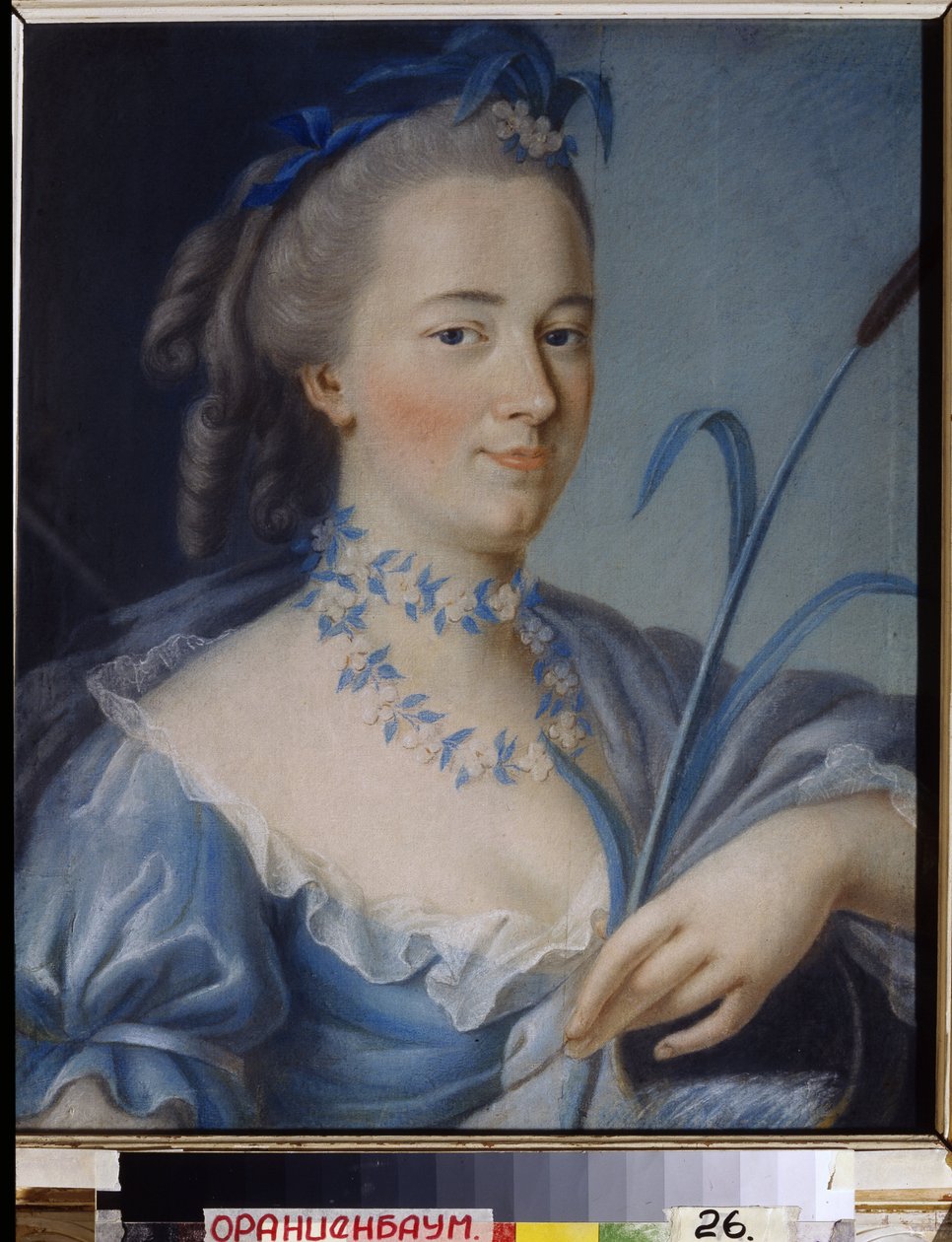 Voda. Portrét hraběnky Praskovie Alexandrovna Bruce (rozená Rumiantsev od Jean Francois Samsois