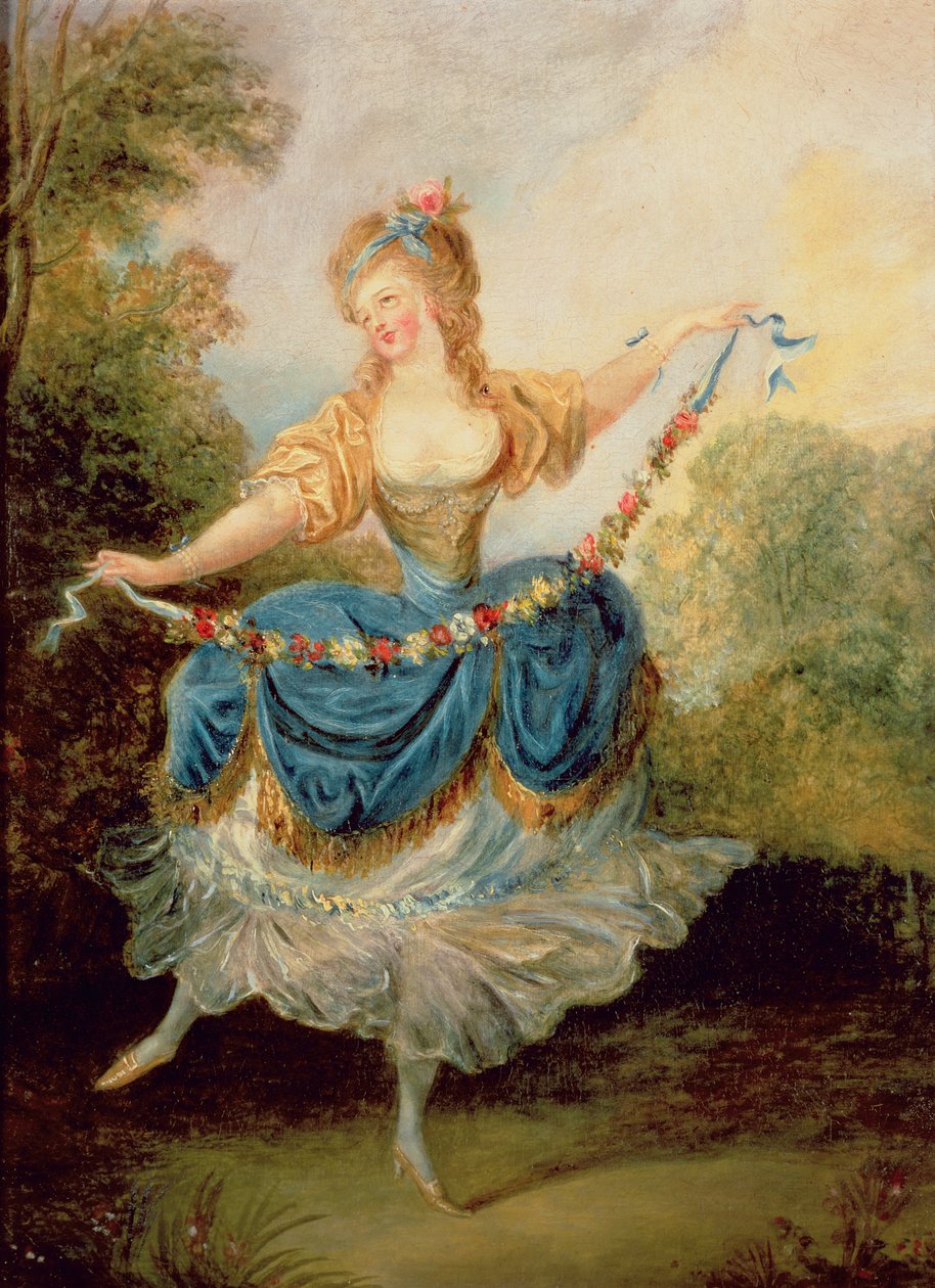 Tanečnice s girlandou od Jean Frederic Schall