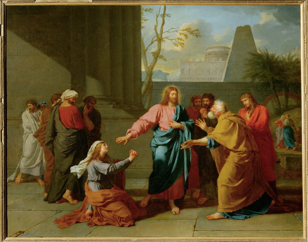 Kristus a kananejská žena od Jean Germain Drouais