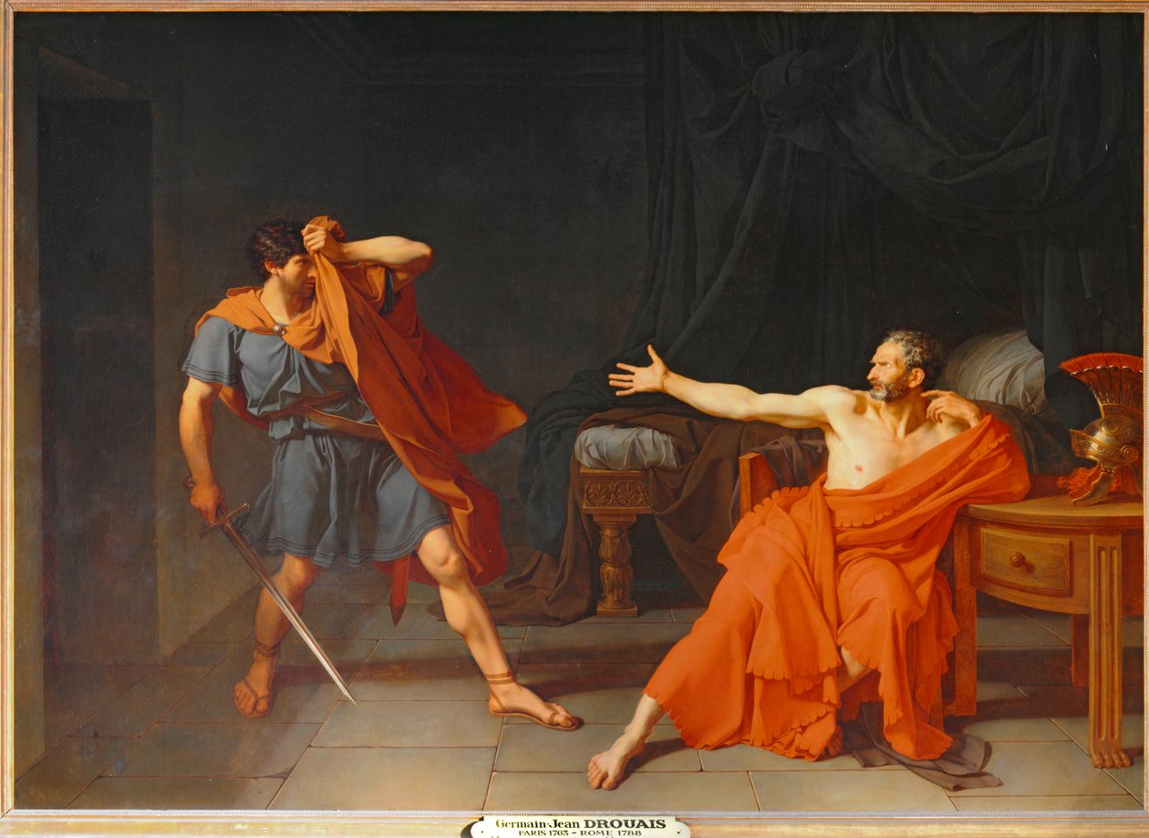 Marius v Minturnách od Jean-Germain Drouais