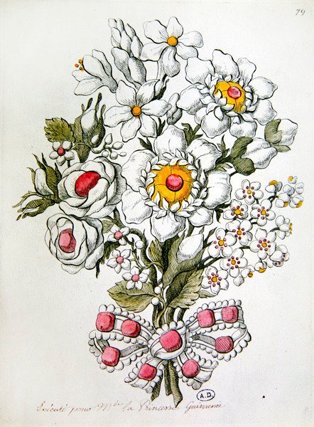 Kytice z drahých kamenů od Jean Henri Prosper (after) Pouget