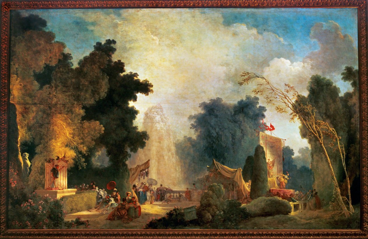 Oslava v St. Cloud (malba na plátně) od Jean-Honore Fragonard