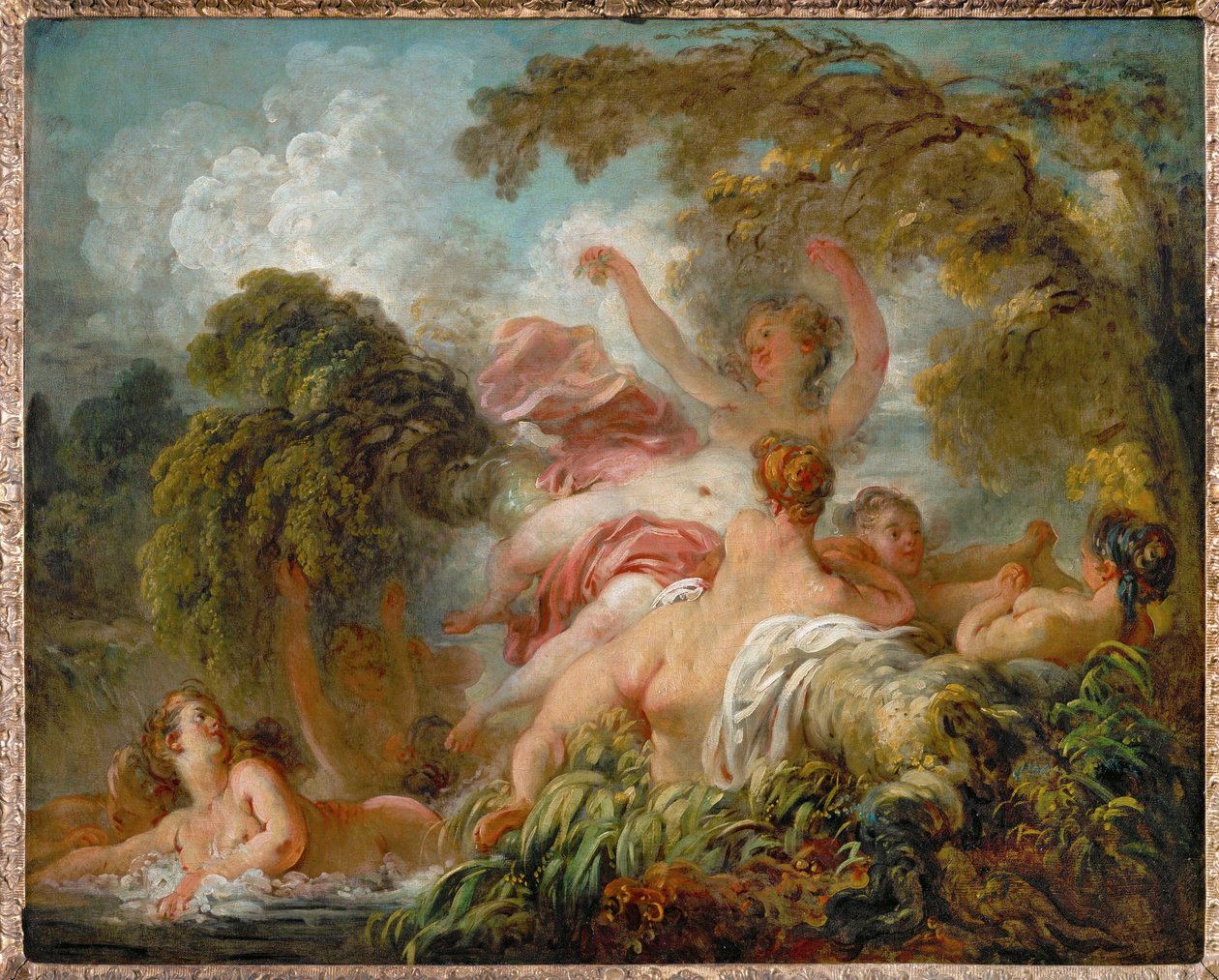 Les baigneuses. Koupající se ... od Jean Honore Fragonard