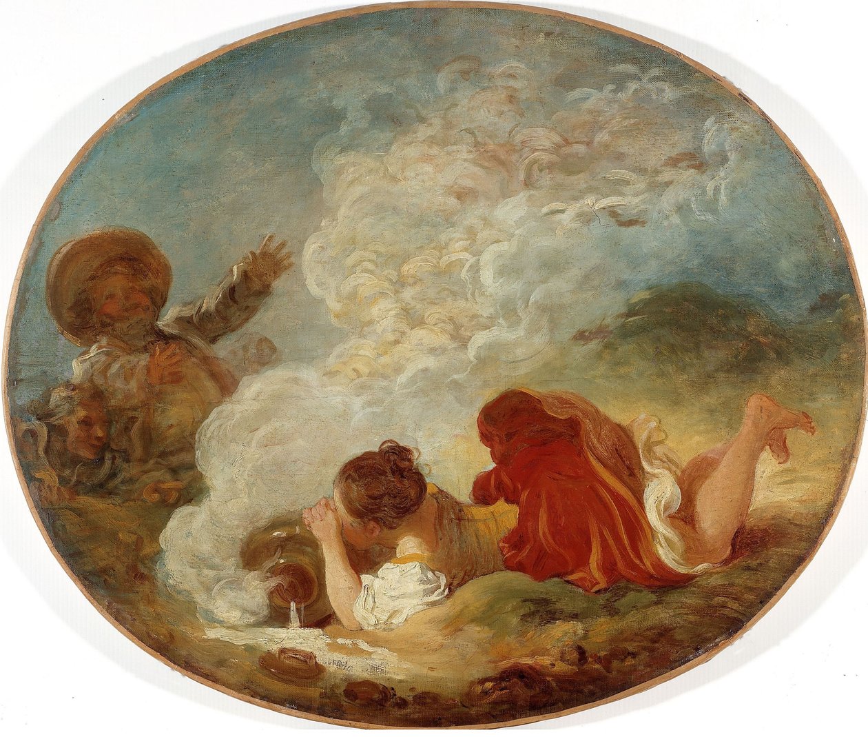 Perrette und der Milchtopf od Jean-Honore Fragonard