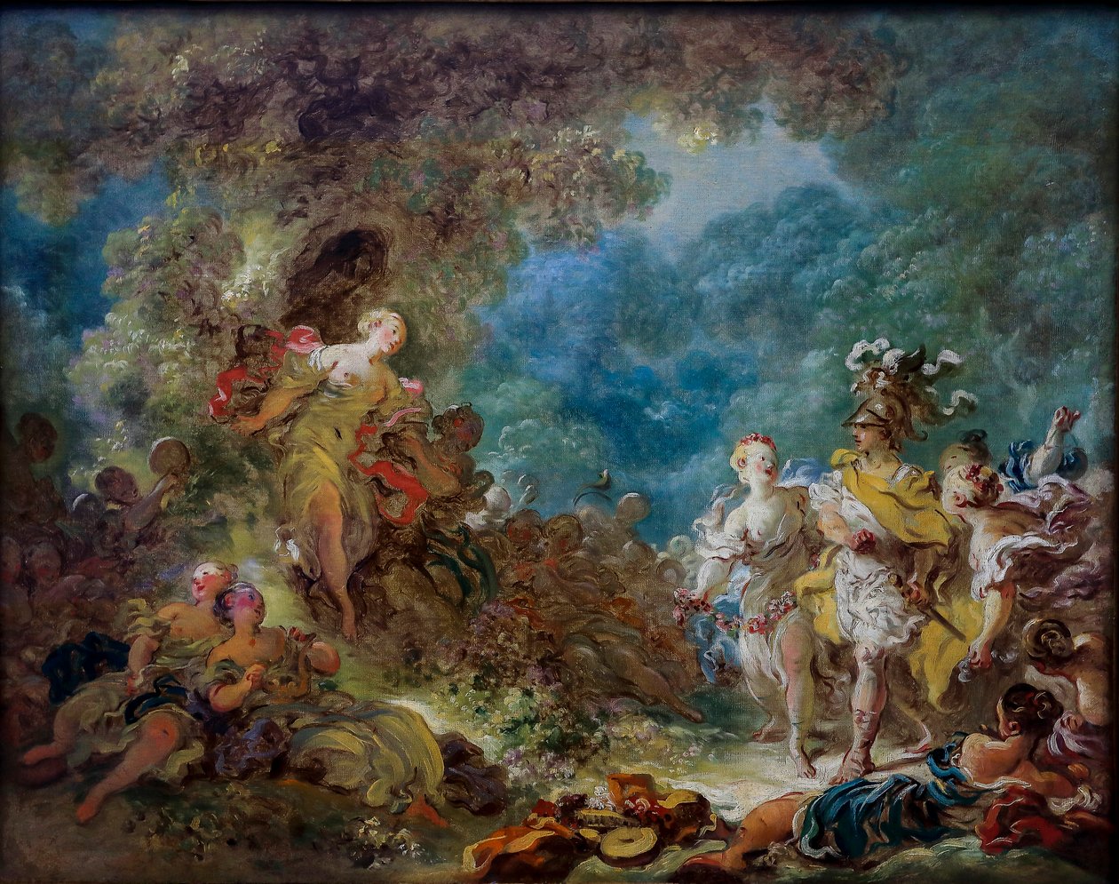 Rinaldo v zahradách Armidy od Jean Honore Fragonard