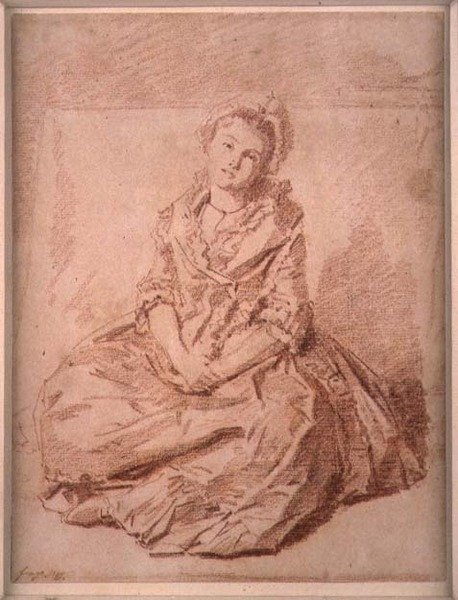 Sedící dívka od Jean Honore Fragonard
