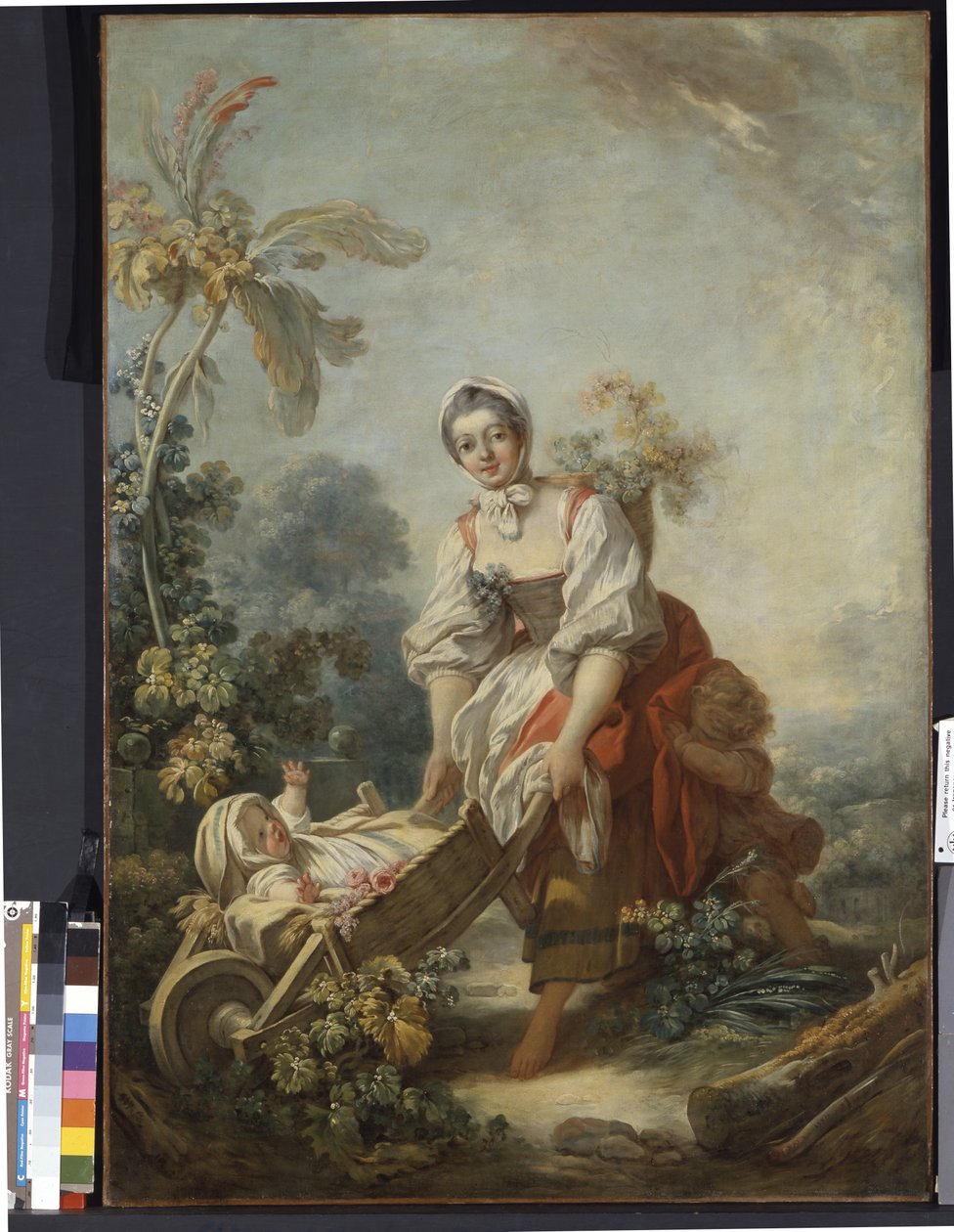 Radosti mateřství (olej na plátně) od Jean Honore Fragonard