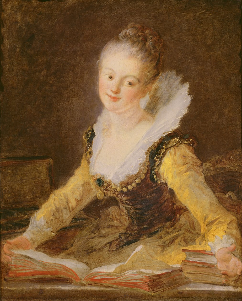 The Study, or The Song, c.1769 (olej na plátně) od Jean Honore Fragonard