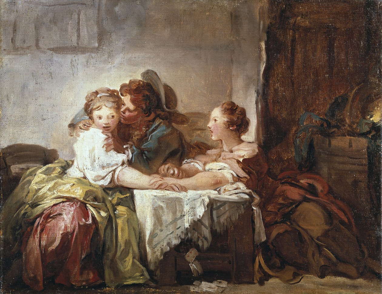 Zachycený polibek od Jean Honore Fragonard